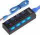 HUB USB 3.0 ROZDZIELACZ 4 PORTY CQT-308 3