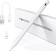 Rysik do Apple iPad Alogy Pencil z funkcją Palm Rejection Tilt Magnetyczny USB-C + zapasowa końcówka Biały 14