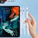 Rysik do Apple iPad Alogy Pencil z funkcją Palm Rejection Tilt Magnetyczny USB-C + zapasowa końcówka Biały 3