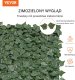 Sztuczny Żywopłot 1500 x 2490 mm Mata Osłonowa z Liśćmi Bluszczu 6