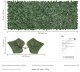Sztuczny Żywopłot 990 x 2490 mm Mata Osłonowa z Liśćmi Bluszczu 1