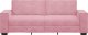 vidaXL Sofa 3-osobowa, różowa, 180 cm, obita aksamitem 4