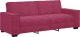 vidaXL Sofa 3-osobowa, winna czerwień, 180 cm, obita aksamitem 2