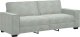 vidaXL vidaXL Sofa 3-osobowa, jasnoszara, 180 cm, tapicerowana aksamitem 2
