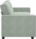 vidaXL vidaXL Sofa 3-osobowa, jasnoszara, 180 cm, tapicerowana aksamitem 5