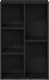 vidaXL Regał biblioteczny Czarny Dąb 50x25x80 cm Drewno klejone 5