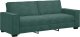 vidaXL Sofa 3-osobowa, ciemnozielony, 180 cm, obita aksamitem 2
