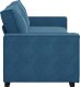 vidaXL Sofa 3-osobowa, niebieski, 180 cm, tapicerowana aksamitem 5