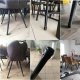 16x NAKŁADKI NA NOGI KRZESŁA MEBLE GUMOWE Z FILCEM 17-21mm NASADKI OCHRONNE 3