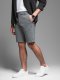 Krótkie spodenki męskie SLIM FIT ze strukturalnej melanżowej dzianiny  czarne V2 OM-SRCS-0166 L 4
