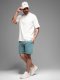 Męskie krótkie spodenki dresowe RELAXED FIT w stylu athleisure  turkusowe V1 OM-SRWS-0122 XL 2