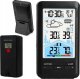 BEZPRZEWODOWA STACJA POGODY TERMOMETR HIGROMETR CZUJNIK METEO Z ZEGAREM LCD 1