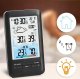 BEZPRZEWODOWA STACJA POGODY TERMOMETR HIGROMETR CZUJNIK METEO Z ZEGAREM LCD 6