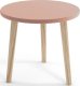 Stolik kawowy LEBEL 67x67 różowy MELIMEBLE 1