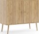 Komoda LEBEL z drzwiczkami 100cm dąb craft złoty MELIMEBLE 1