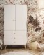 Meble Lindner Szafa Lebel z szufladami 3SZ 100cm biała mat Melimeble (SZAFA-MELI-100-3SZUFLADY-BIALA) 1