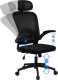 Fotel biurowy obrotowy "Mistral Black", mikrosiatka do biurka KO28CZ 3