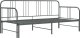 Sofa Z Wysuwaną Ramą Łóżka, Szara, Metalowa, 90X200 Cm 1