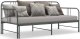 Sofa Z Wysuwaną Ramą Łóżka, Szara, Metalowa, 90X200 Cm 5