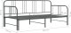 Sofa Z Wysuwaną Ramą Łóżka, Szara, Metalowa, 90X200 Cm 9