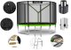 Trampolina ogrodowa Neo-Sport NeoSport Trampolina ogrodowa 10ft/312cm z siatką zewnętrzną i drabinką 8
