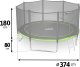 NeoSport Trampolina ogrodowa 12ft/374cm z siatką zewnętrzną i drabinką 2