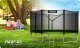 NeoSport Trampolina ogrodowa 12ft/374cm z siatką zewnętrzną i drabinką 6
