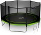 Trampolina ogrodowa Neo-Sport NeoSport Trampolina ogrodowa 12ft/374cm z siatką zewnętrzną i drabinką 1