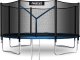 NeoSport Trampolina ogrodowa 12ft/374cm z siatką zewnętrzną i drabinką 2