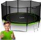 Trampolina ogrodowa Neo-Sport NeoSport Trampolina ogrodowa 13ft/404cm z siatką zewnętrzną i drabinką 1
