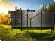Trampolina ogrodowa Neo-Sport NeoSport Trampolina ogrodowa 13ft/404cm z siatką zewnętrzną i drabinką 4