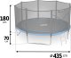 NeoSport Trampolina ogrodowa 14ft/435cm z siatką zewnętrzną i drabinką 2