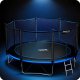 NeoSport Trampolina ogrodowa 14ft/435cm z siatką zewnętrzną i drabinką 4