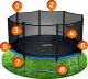 NeoSport Trampolina ogrodowa 14ft/435cm z siatką zewnętrzną i drabinką 8