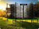 NeoSport Trampolina ogrodowa 14ft/435cm z siatką wewnętrzną i drabinką 4