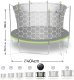 NeoSport Trampolina ogrodowa 13ft/404cm z siatką wewnętrzną i drabinką 6