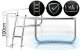 NeoSport Trampolina ogrodowa 13ft/404cm z siatką wewnętrzną i drabinką 10