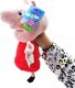 Świnka Peppa Pig Maskotka Pluszowa Pacynka dźwięk 29cm 2