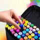 Markery Alkoholowe , Mazaki, Flamastry Dwustronne + Torba - 120 sztuk 19