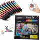 Markery Alkoholowe , Mazaki, Flamastry Dwustronne + Torba - 120 sztuk 30