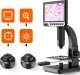 MIKROSKOP CYFROWY PROFESJONALNY 2000x 12MP 11LED EKRAN HD 7" 32GB MicroSD 12