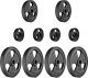 Marbo Sport Zestaw obciążeń gumowanych 29 kg /4 x 5 kg + 2 x 2,5 kg + 4 x 1 kg - 2