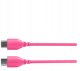 Kabel USB Rode USB-C - USB-C 0.3 m Różowy (85189000) 3