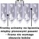 Firanka Białe Motylki wysokość 50 cm DomoweTekstylia | WN66BM 050 5