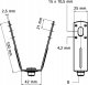 Wieszak do blach trapezowych VdS M10 2