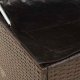 vidaXL Skrzynka na poduszki ogrodowe Brązowa 100x55x55,5 cm Polirattan 7