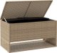 vidaXL Skrzynka na poduszki ogrodowe beżowa 100x55x55,5 cm polirattan 2