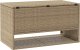 vidaXL Skrzynka na poduszki ogrodowe beżowa 100x55x55,5 cm polirattan 5