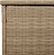 vidaXL Skrzynka na poduszki ogrodowe beżowa 100x55x55,5 cm polirattan 8