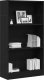 vidaXL Regał biblioteczny Czarny Dąb 60x24x109 cm Drewno klejone 4